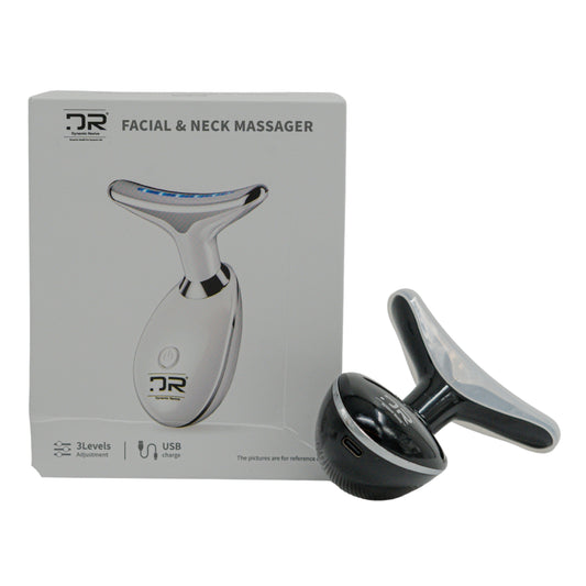 LED Therapy Handheld Device 3-Color Light, Vibration Massage, & EMS Firming Black