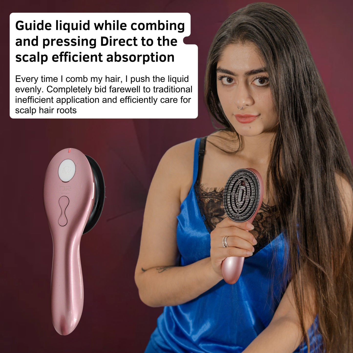 Spray Massage Comb – Hair Growth & Scalp Massager Anti-Static Ionic Technology
