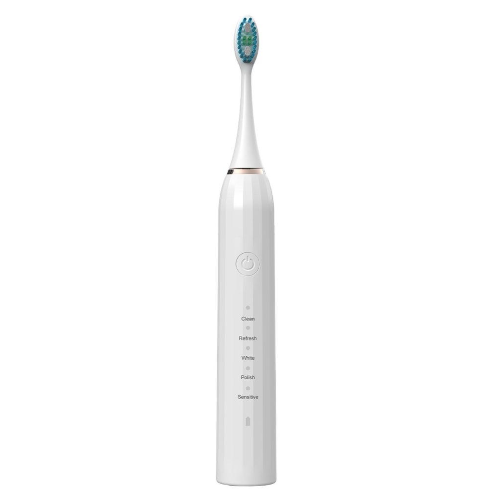 White Electric Toothbrush | Advanced Sonic Cleaning Technology