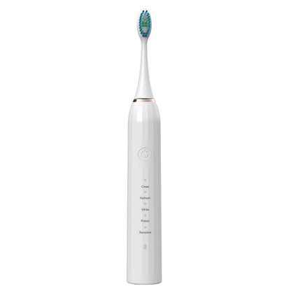 White Electric Toothbrush | Advanced Sonic Cleaning Technology