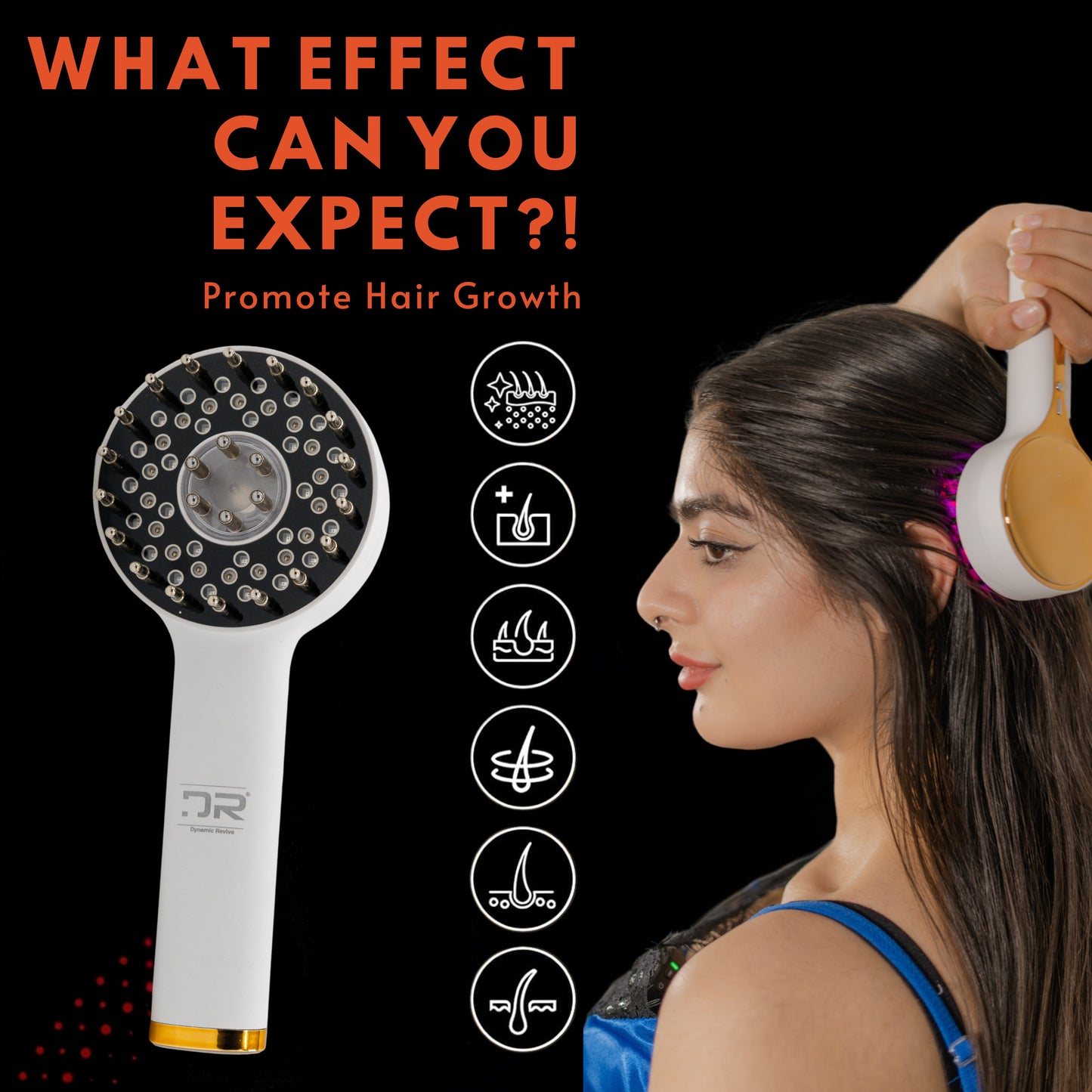 Hair Growth & Massaging Brush | Laser Guided Liquid Comb