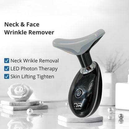 LED Therapy Handheld Device 3-Color Light, Vibration Massage, & EMS Firming Black