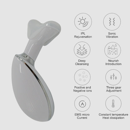 LED Therapy Handheld Device 3-Color Light, Vibration Massage, & EMS Firming