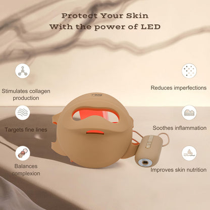 3D Silicone LED Light Therapy Mask – Skin Rejuvenation, Anti-Aging & Brightening