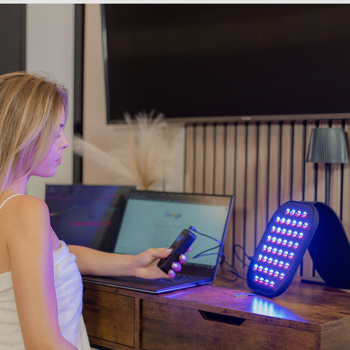 LED Light Therapy Portable Panel – 5-Color Phototherapy for Acne, Wrinkles & Skin Rejuvenation