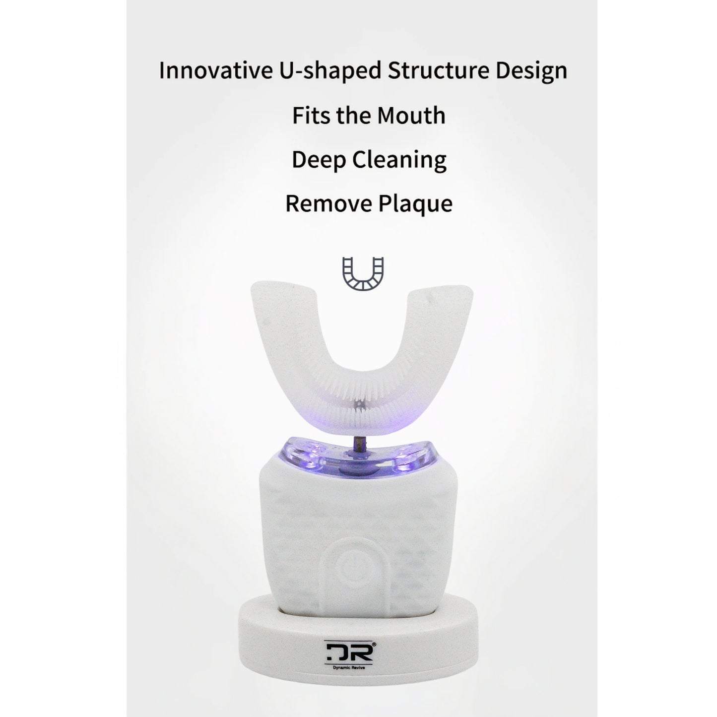 U-Shaped Electric Toothbrush with Massaging | 4 Modes, 360° Cleaning, Wireless Charging, IPX7 Waterproof