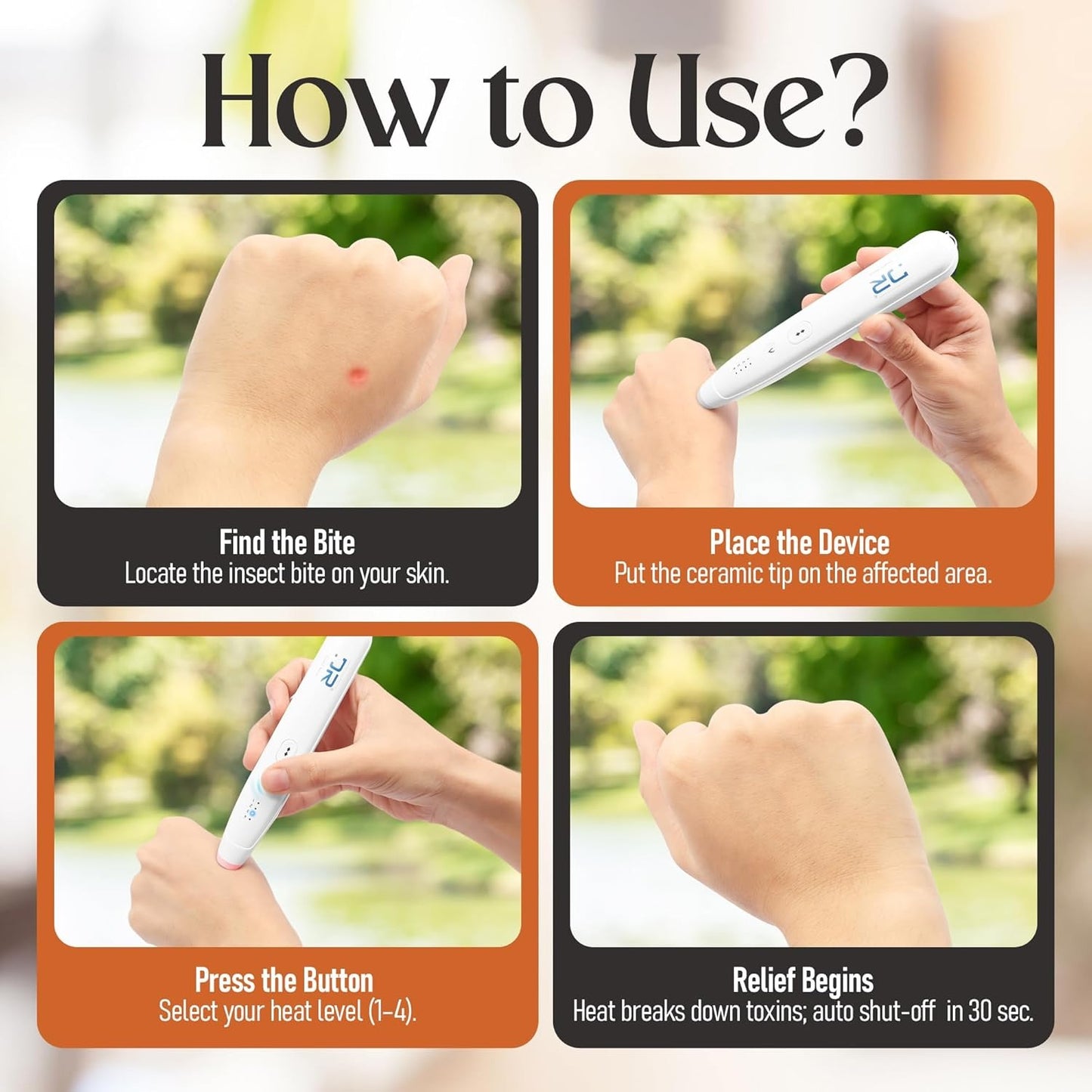 Insect Bite Relief Pen – Fast, Drug-Free Itch Relief