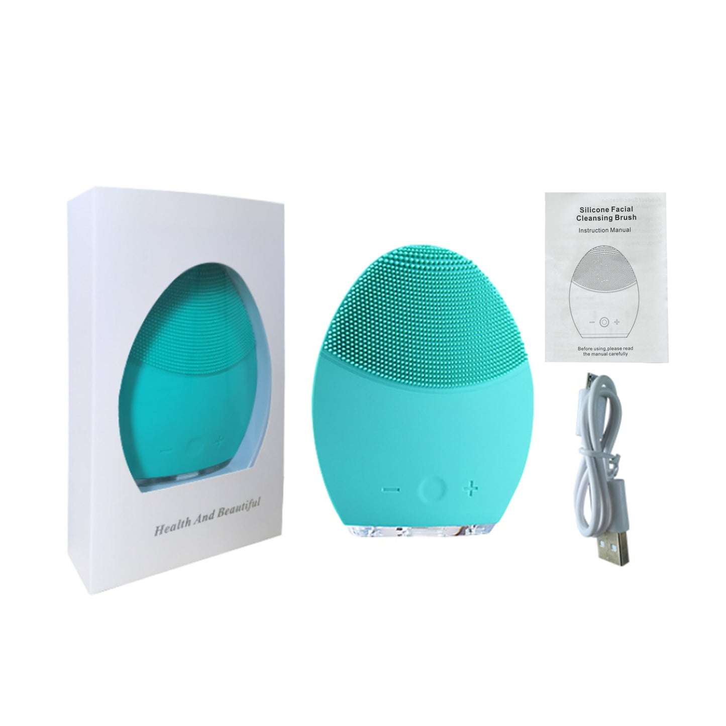 Facial Cleansing & Massaging Brush Sonic Silicone Face Cleaner