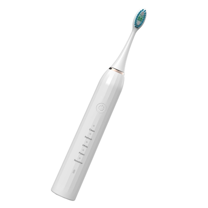 White Electric Toothbrush | Advanced Sonic Cleaning Technology