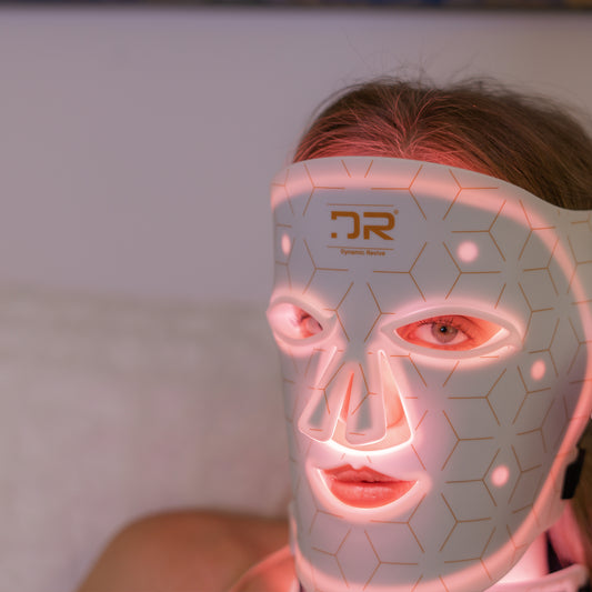 Silicone LED Face & Neck Therapy Mask – 7-Color Light + Near-Infrared White