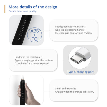 Electric Toothbrush  Advanced Sonic Cleaning Technology