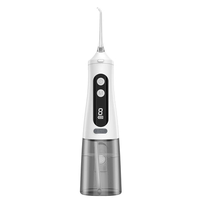 Water Flosser Portable Oral Irrigator with LED Digital Display White
