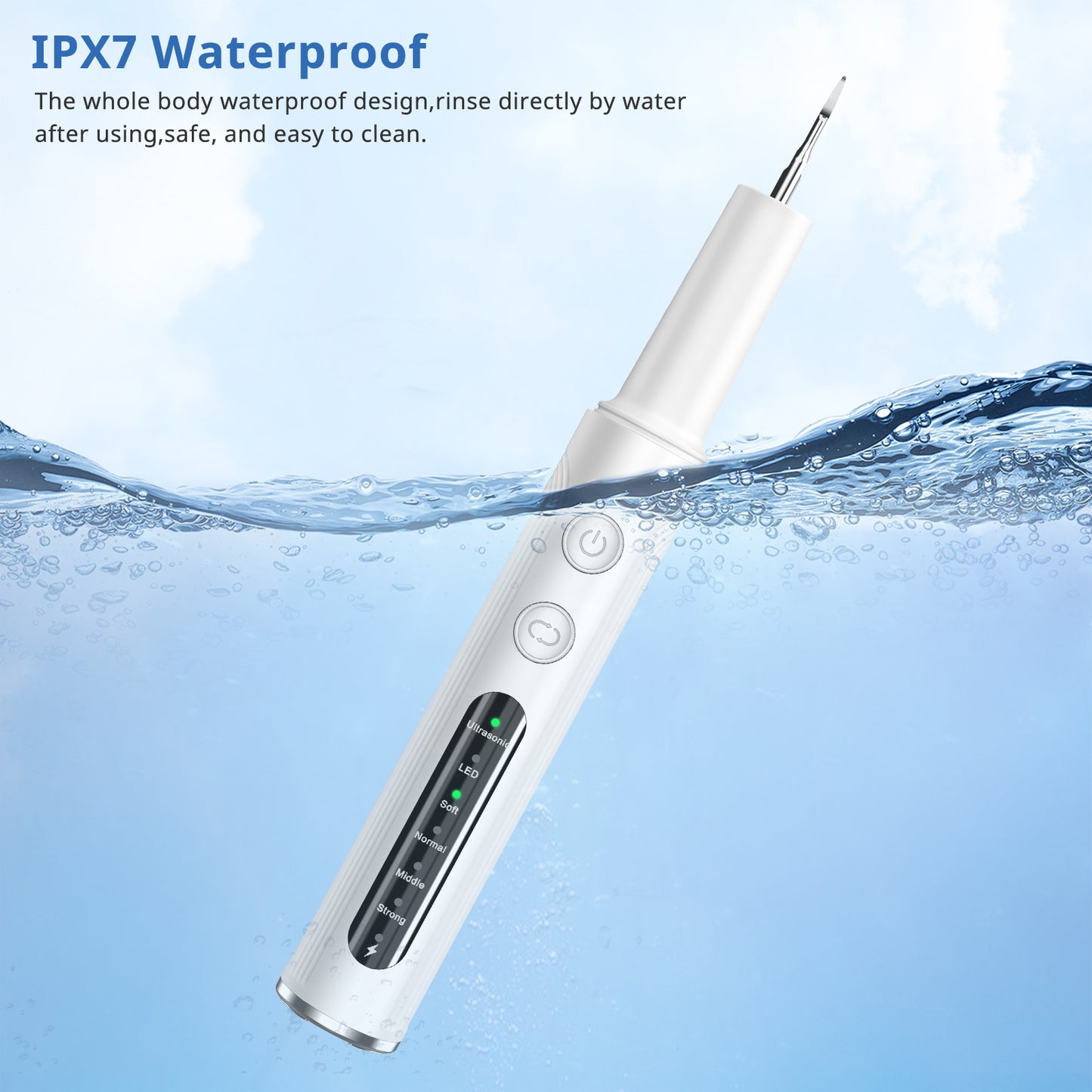 White Dental Cleaning Kit Professional Electric Tooth Cleaner