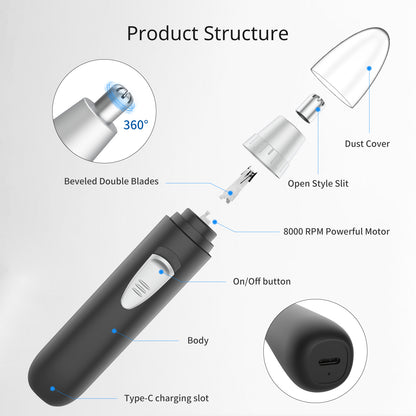 Nose Hair Remover Rechargeable Precision Trimmer