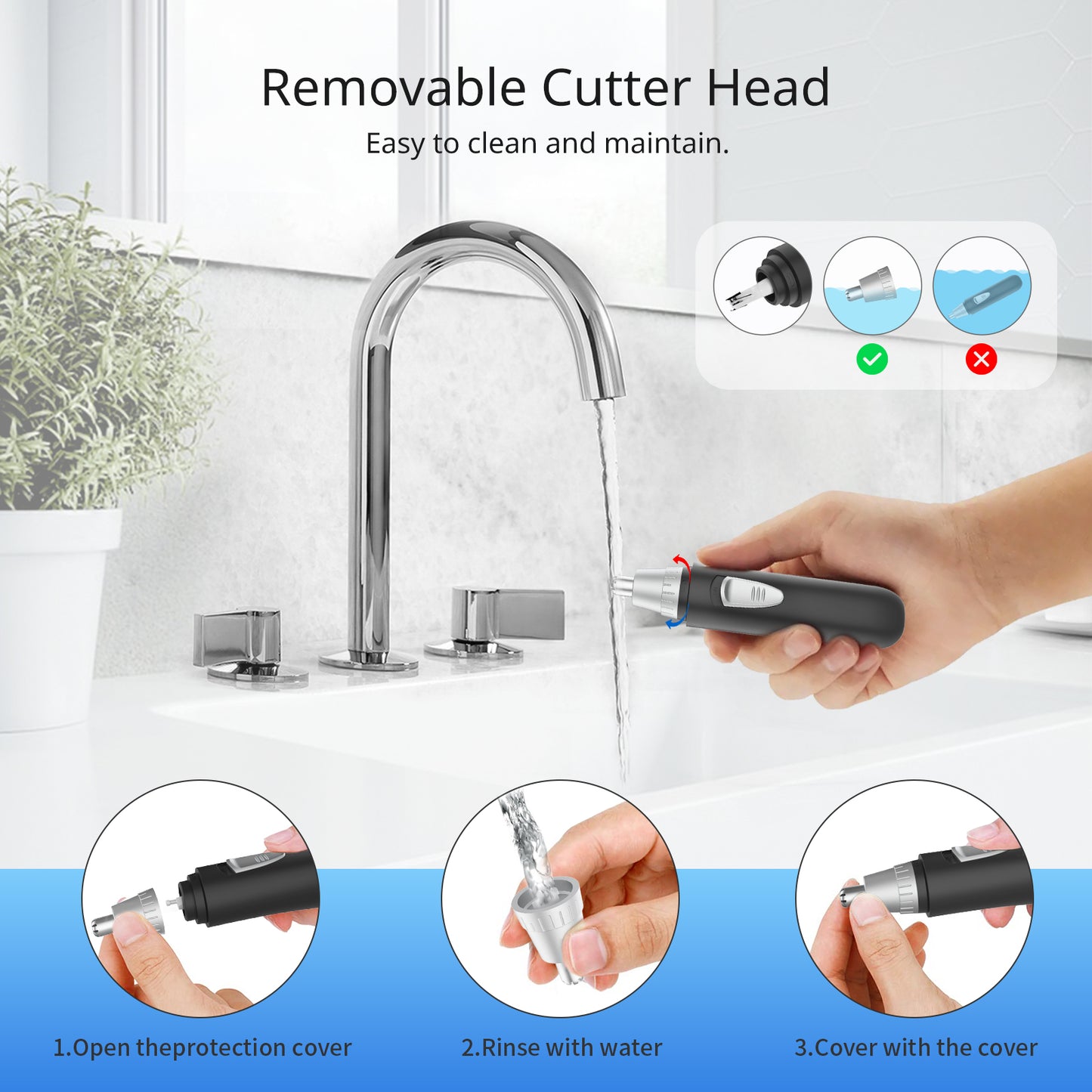 Nose Hair Remover Rechargeable Precision Trimmer